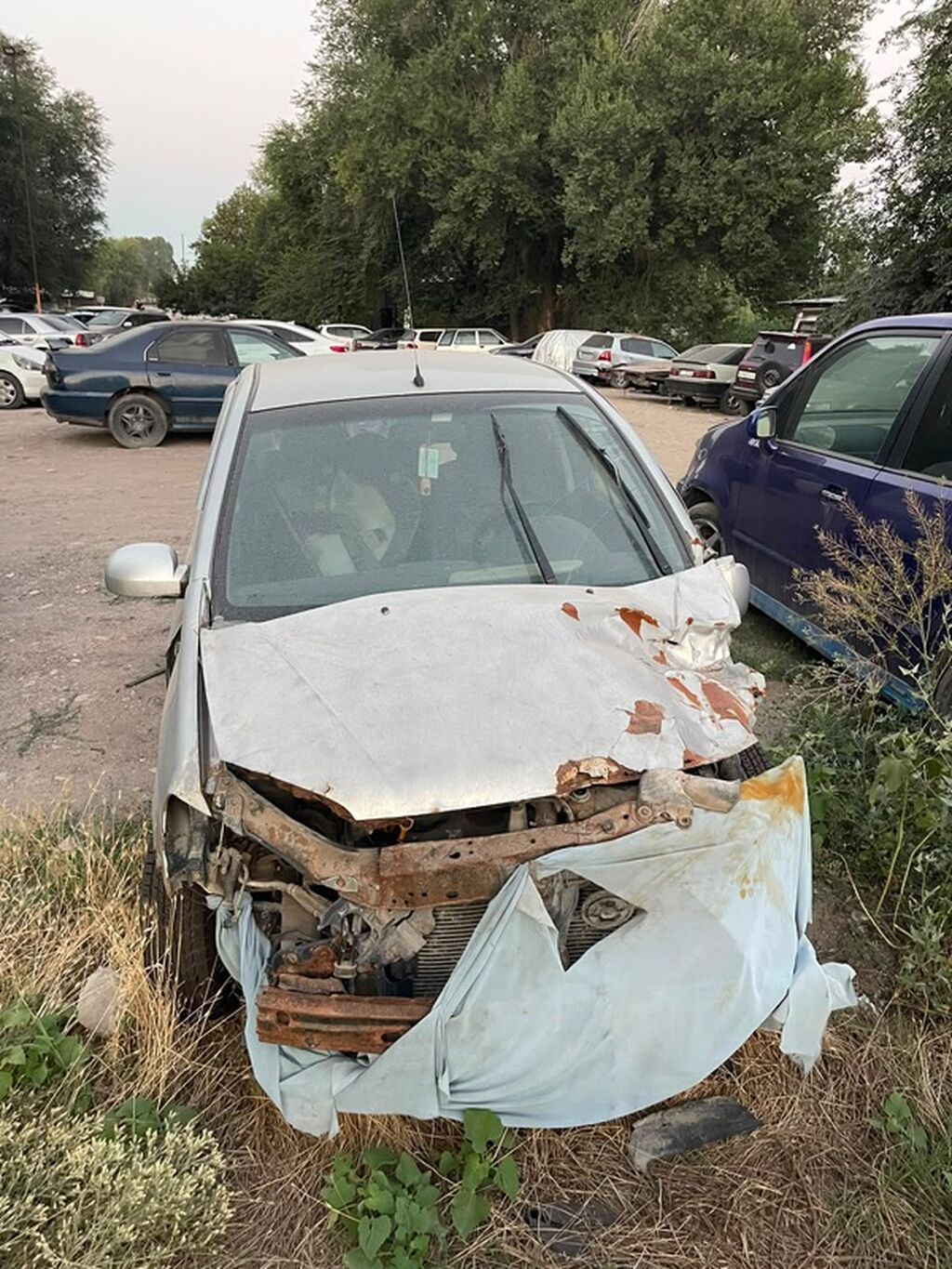 Hyundai Getz, 5‑дверный хэтчбек, серебристый цвет, на легкосплавных: фото 2