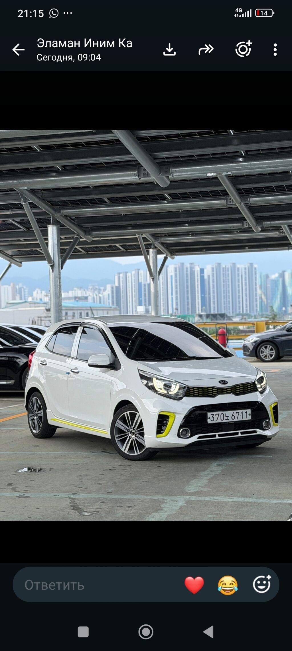 Kia Morning: 2019 г., 1 л, Автомат, Бензин, Хэтчбэк: фото 4