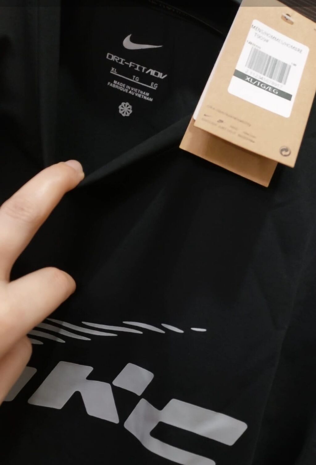 Мужская футболка, L, XL, 2XL, Nike, Новый, цвет - Черный, Самовывоз: фото 4
