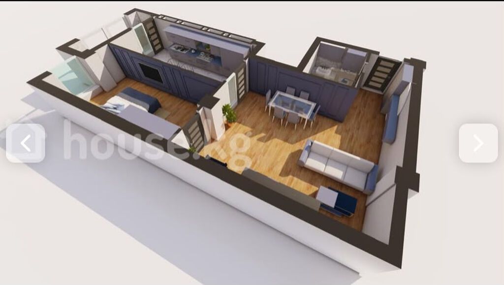 2 комнаты, 83 м², Рабочий Городок Элитка, 10 этаж, ПСО (под самоотделку): фото 3