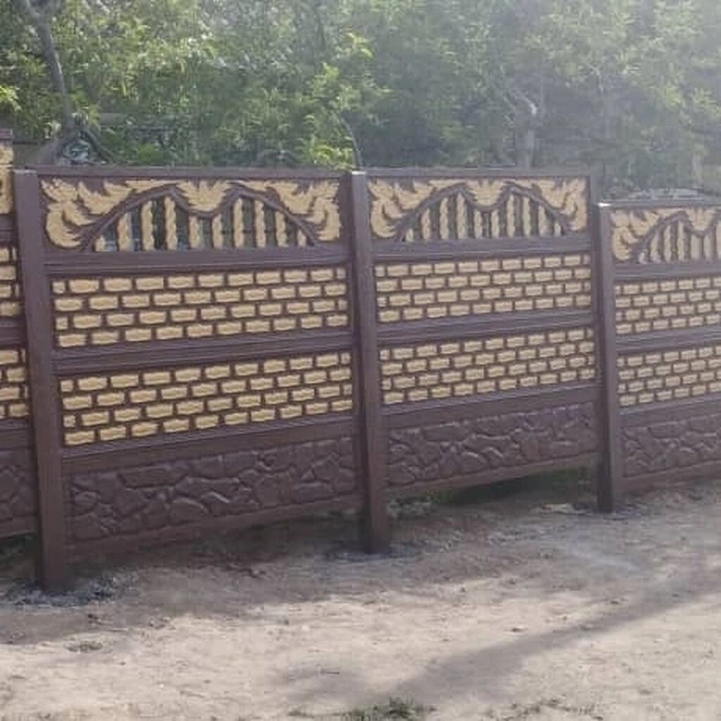 Бетонный еврозабор, Односторонний, Новый, В розницу,Безналичный расчет: фото 3