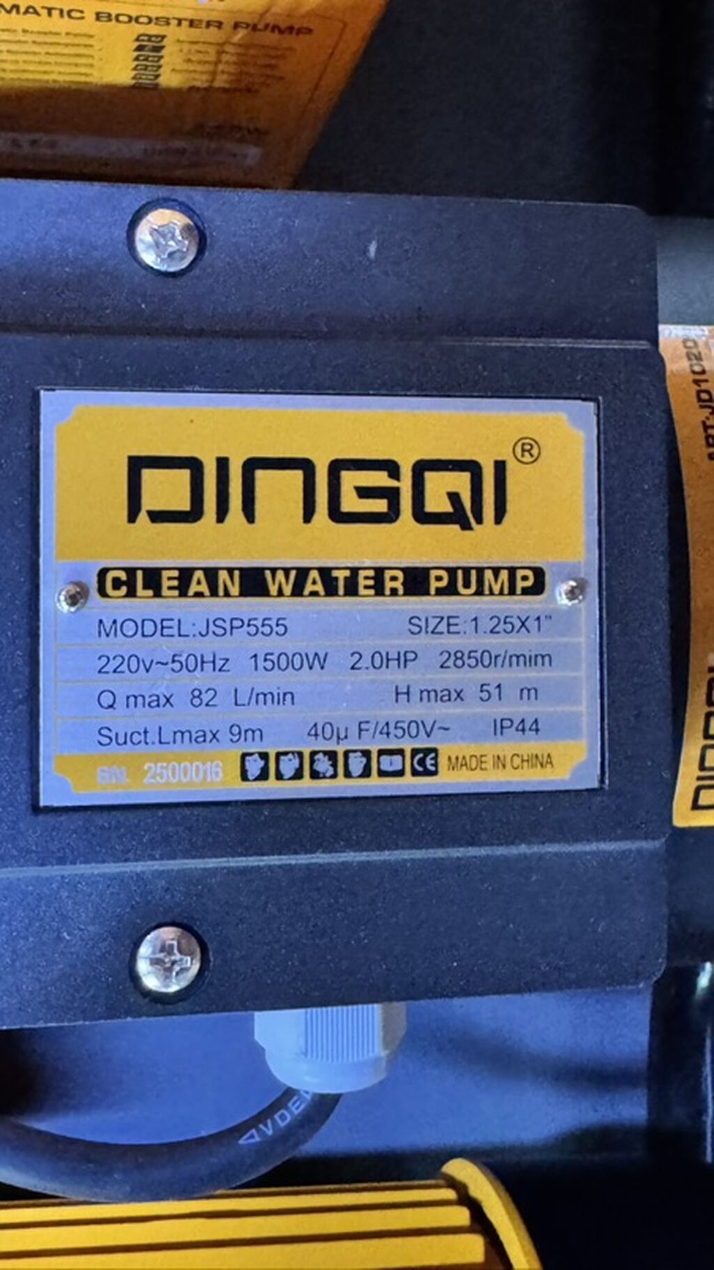 Насосы для чистой воды DINGQI — модели JSP555 и JSP555 (разные: фото 3