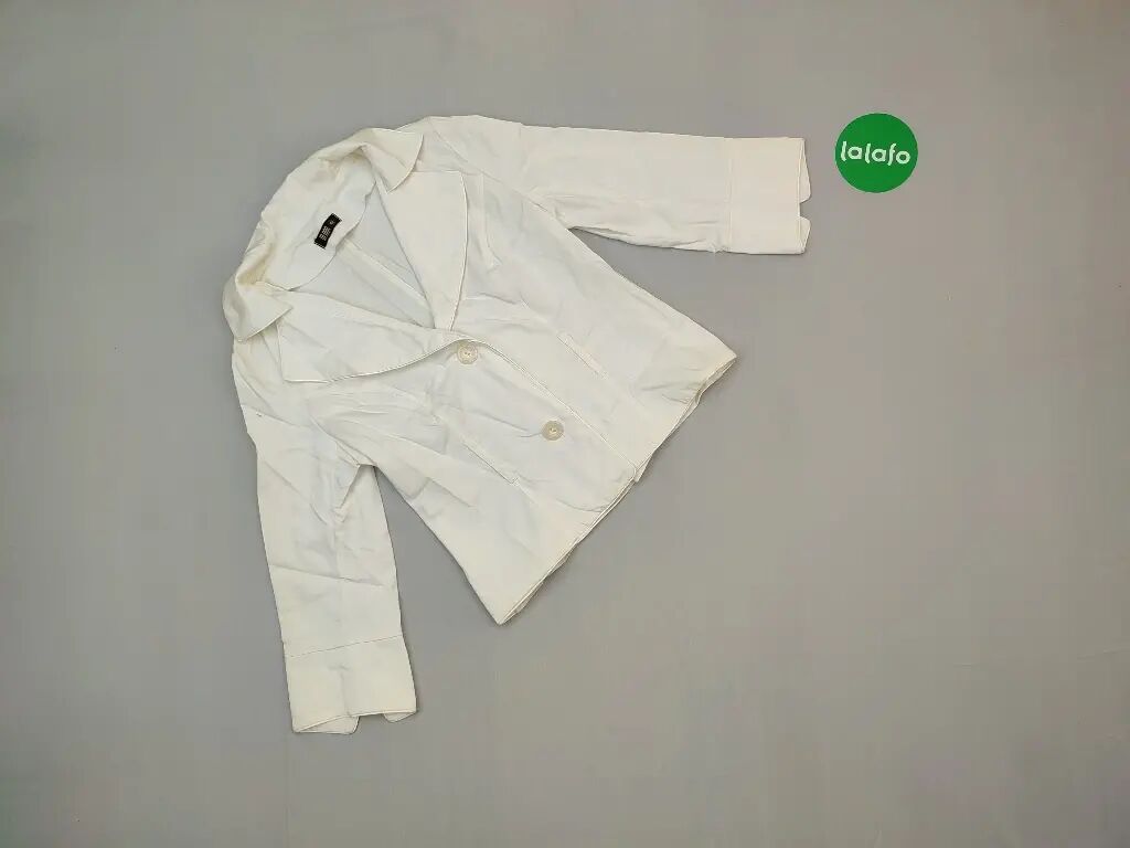 Marynarki: Blazer, jacket, XS (EU 34), stan - Dobry, wzór - Jednolity kolor, kolor - Biały — 1