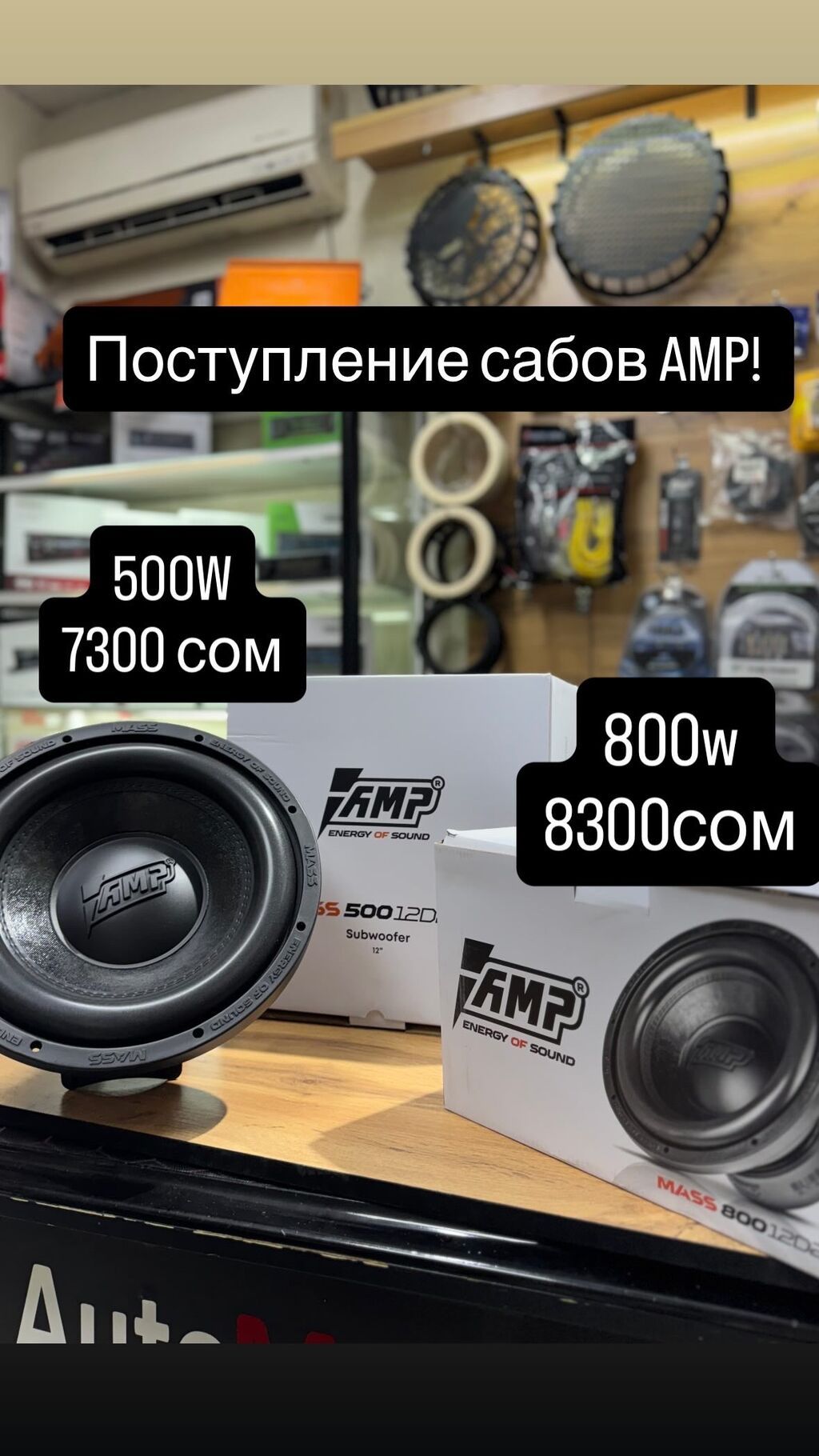 Сабвуферы AMP Energy of Sound — серия MASS, 12" Варианты: - MASS 500: фото 2