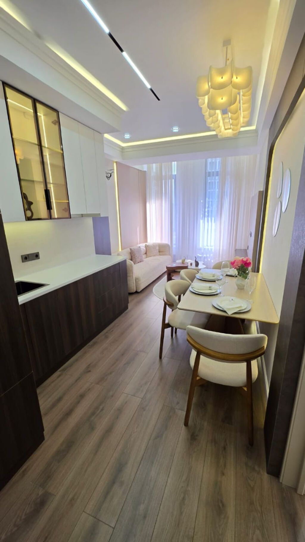 Студия, 48 м², Асанбай мкр Элитка, 13 этаж, Дизайнерский ремонт: фото 2