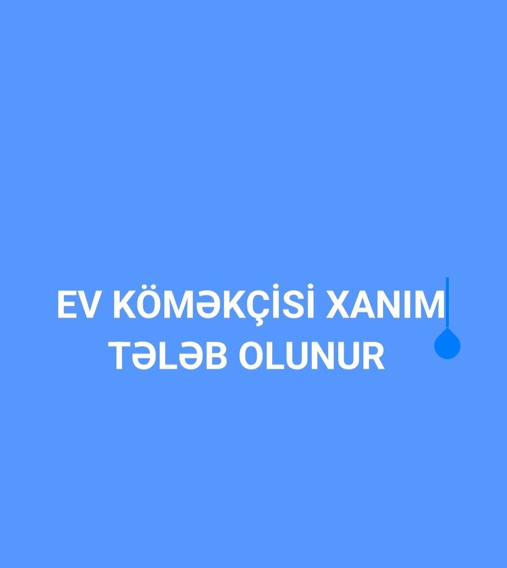 Ev köməkçisi tələb olunur, 3/1, 1 ildən az təcrübə, Aylıq ödəniş