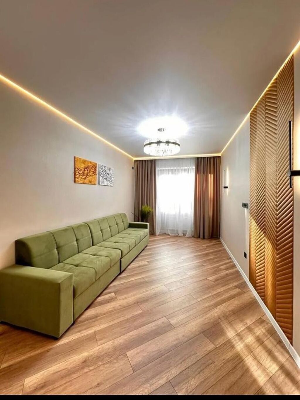 3 комнаты, 97 м², Асанбай мкр Элитка, 12 этаж, Дизайнерский ремонт: фото 2