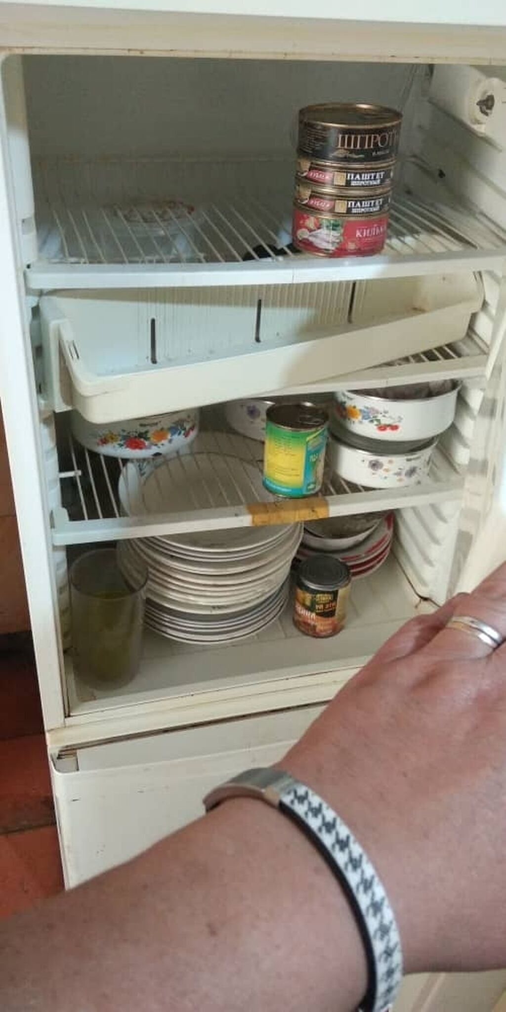 Холодильник Hotpoint Ariston, Б/у, Трехкамерный: фото 4