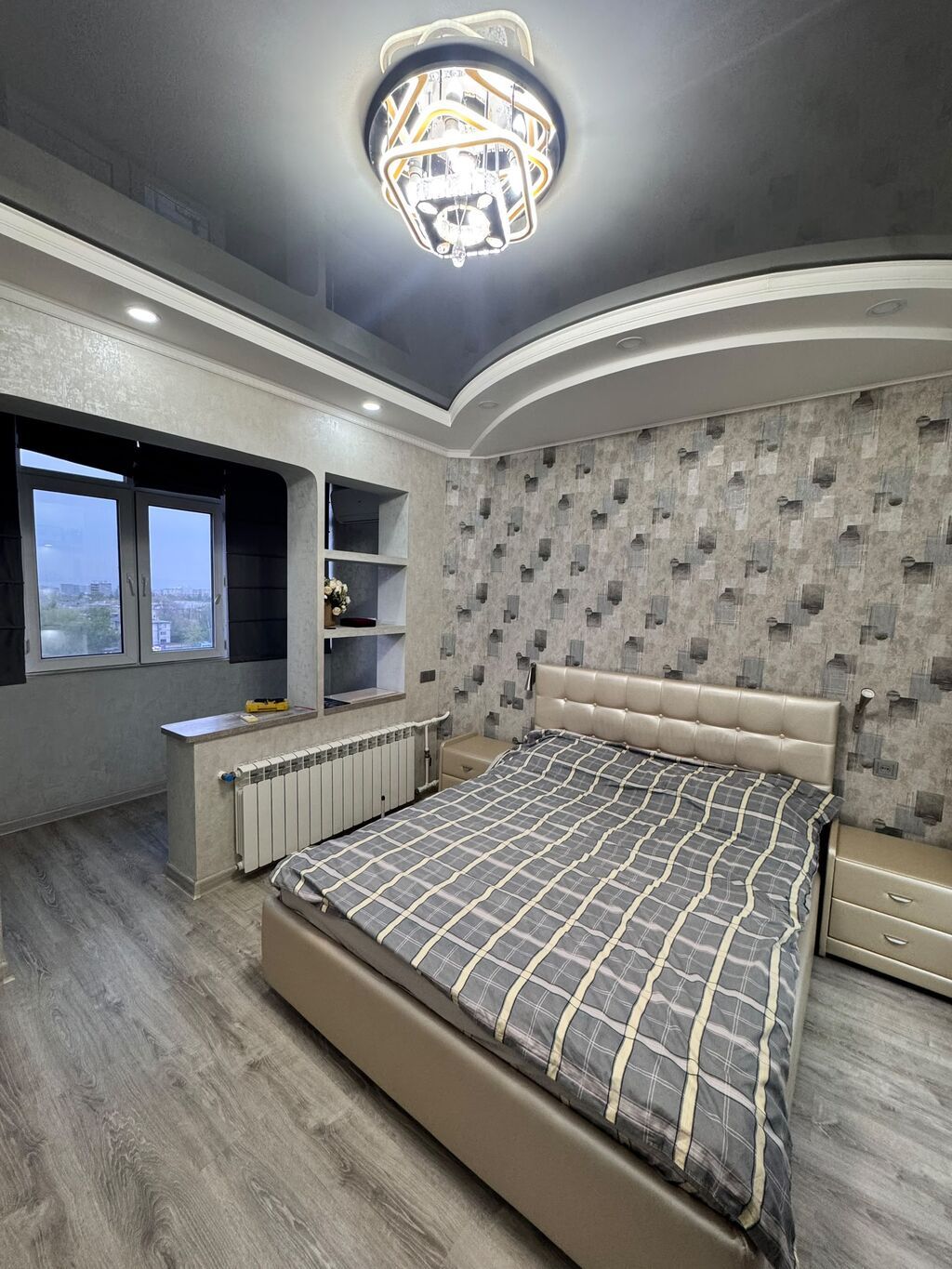 2 комнаты, 60 м², 7 мкр 8 этаж, Евроремонт: фото 2