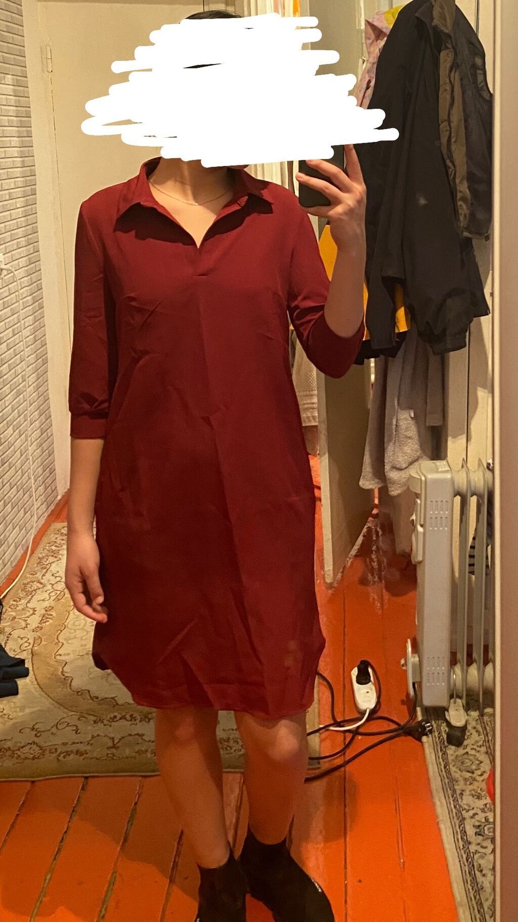 Повседневное платье, Лето, Короткая модель, Платье-рубашка, S: фото 2