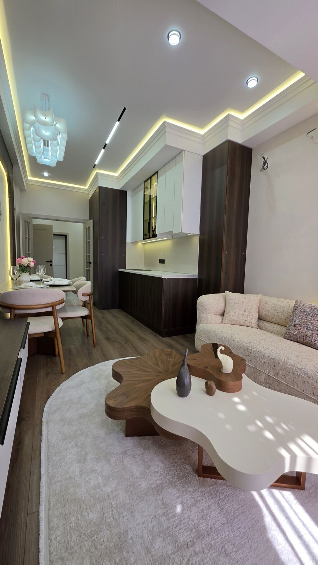 2 комнаты, 48 м², Асанбай мкр Элитка, 13 этаж, Дизайнерский ремонт: фото 4