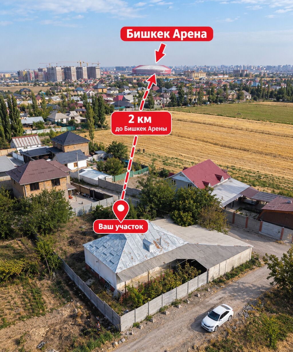 5 комнат, 130 м², 8 соток, Бишкек, Кашка-Баш с. Агентство недвижимости: фото 1