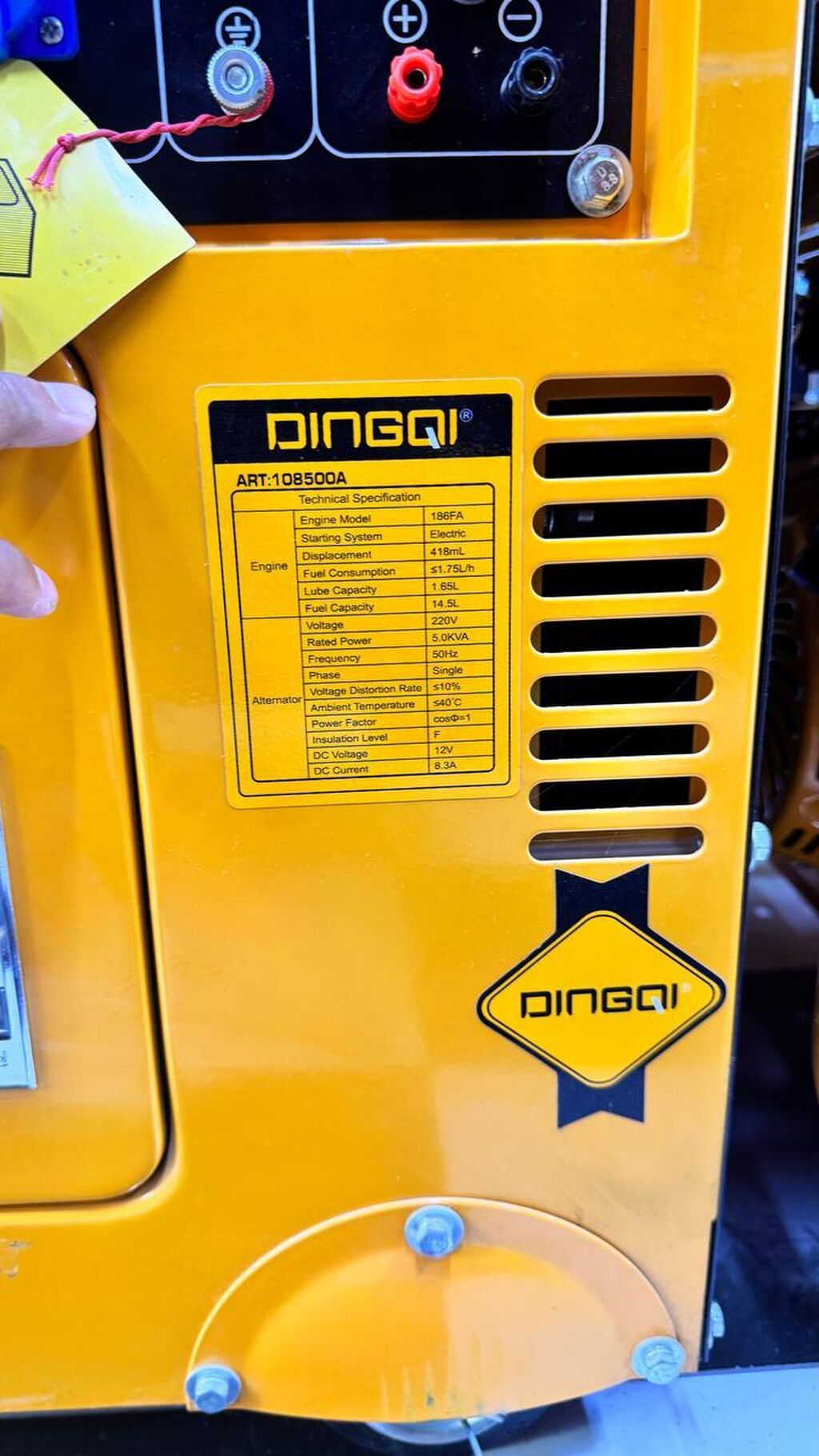 Дизельный генератор DINGQI Silent Generator 5.0 kW Основные: фото 5