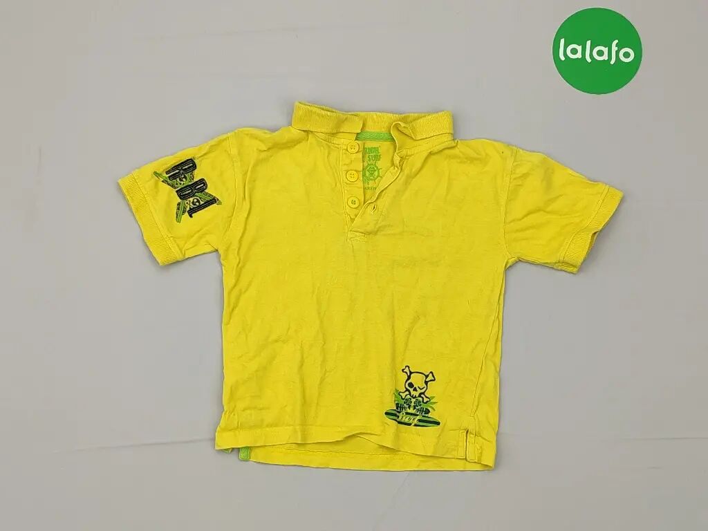 Koszulki: Koszula, 4 lata, wzrost - 104 cm., wzór - Print, kolor - Żółty — 1