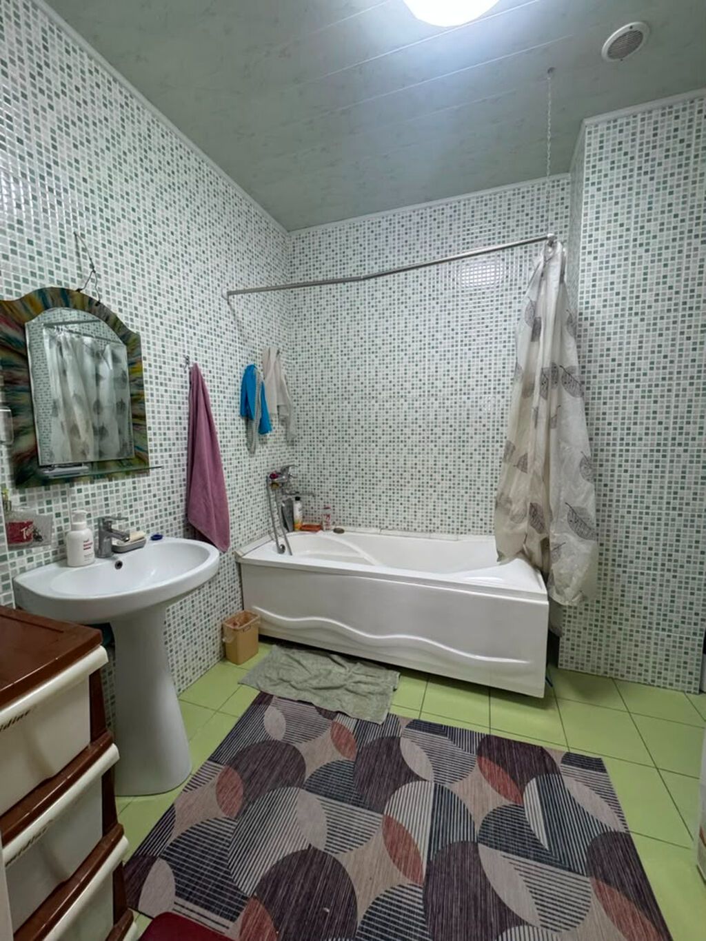 3 комнаты, 117 м², Дордой Плаза ТРЦ Элитка, 5 этаж, Косметический ремонт: фото 4
