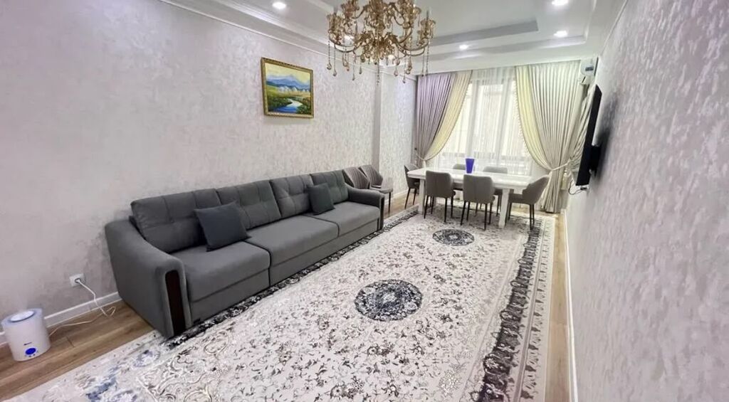 2 комнаты, 72 м², Асанбай мкр Элитка, 3 этаж, Евроремонт: фото 2