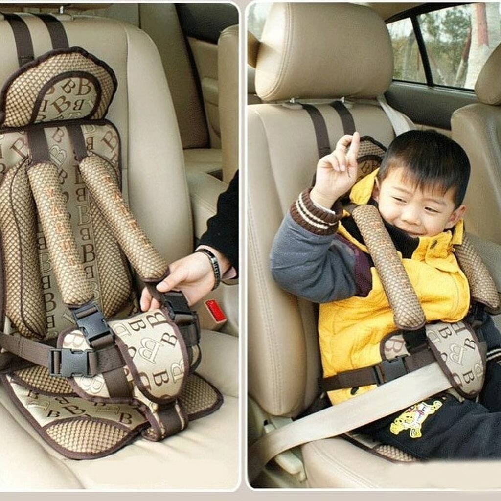 Бескаркасное кресло для детей в машину