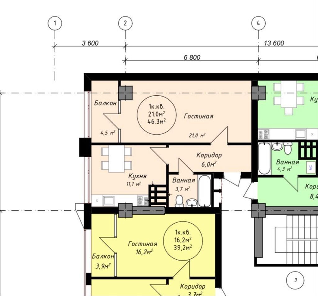 Продам 1-комн. квартиру, 46 м², парк Фучика: фото 4