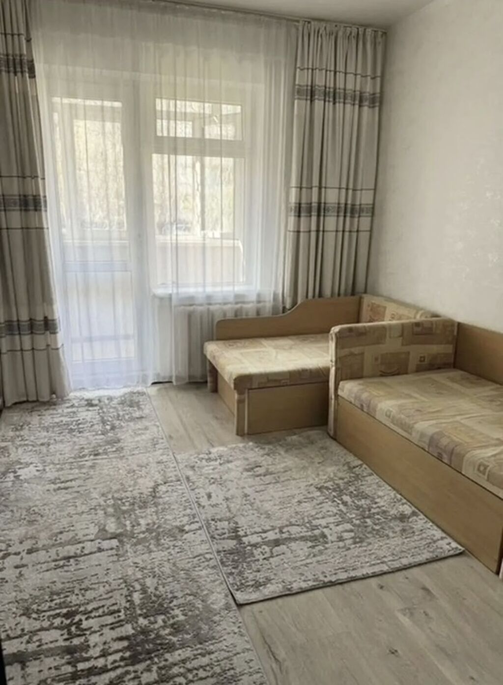 2 комнаты, 48 м², Асанбай мкр 105 серия, 1 этаж, Косметический ремонт: фото 2