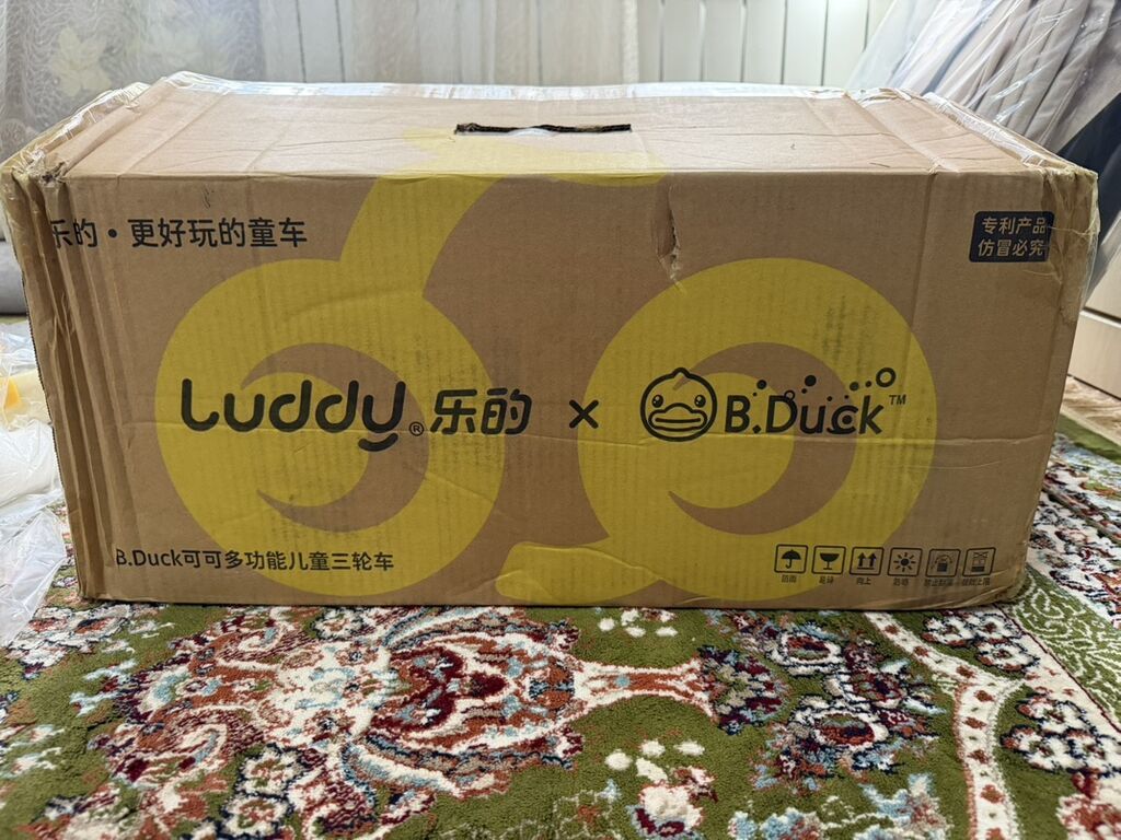Детский трехколесный велосипед трансформер Luddy x B.Duck Новый яркий: фото 4