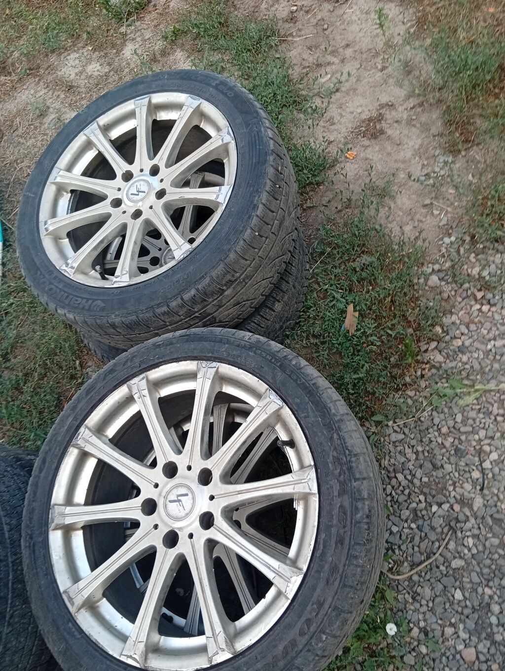 Колеса в сборе 245 / 45 / R 18, Всесезонная, Б/у, Комплект, Легковые, Литые, отверстий - 5: фото 1