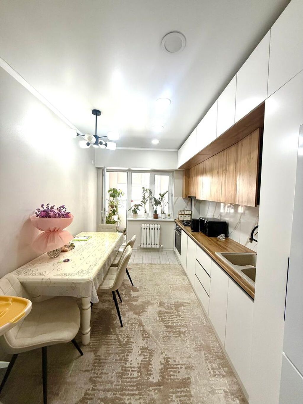 3 комнаты, 94 м², 2 этаж, Евроремонт