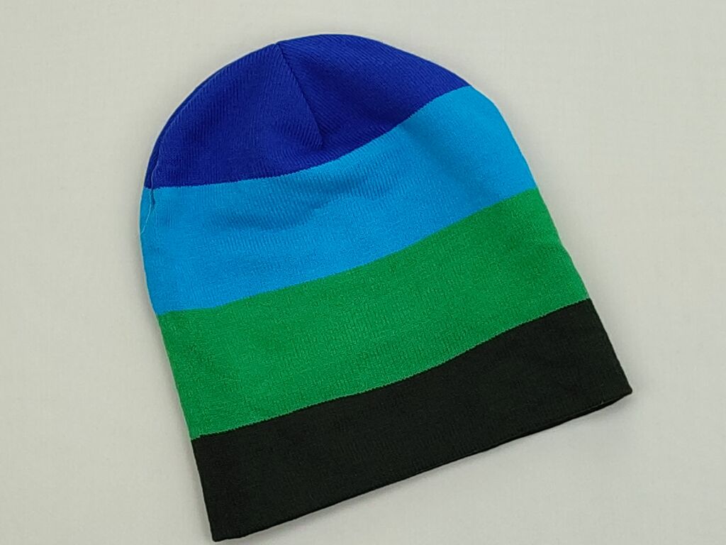 Czapki i kapelusze: Czapka L/58, stan - Idealny, wzór - Linia, kolor - Niebieski — 1