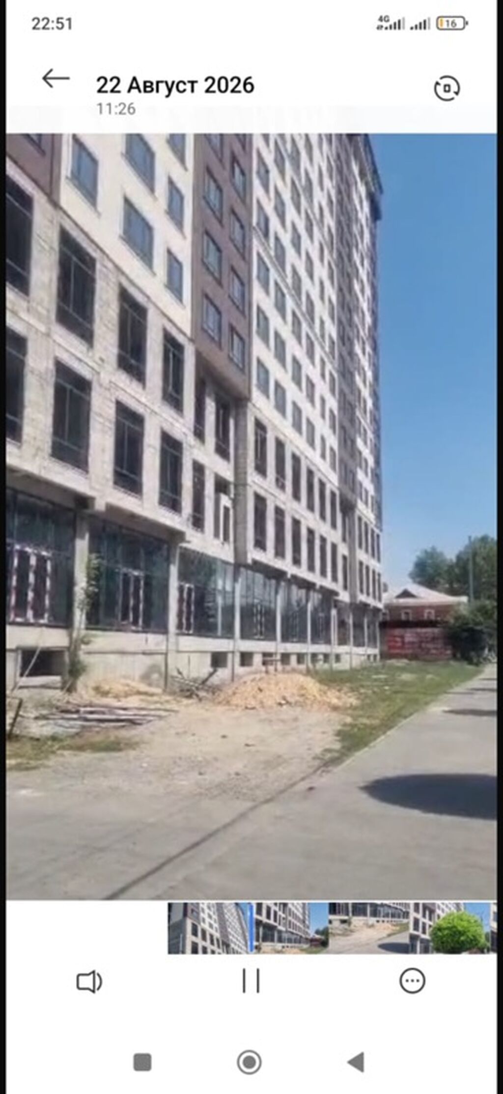 1 комната, 46 м², ул. Курманжан Датка-Абдыкадырова, Элитка, 15 этаж, ПСО (под самоотделку): фото 4