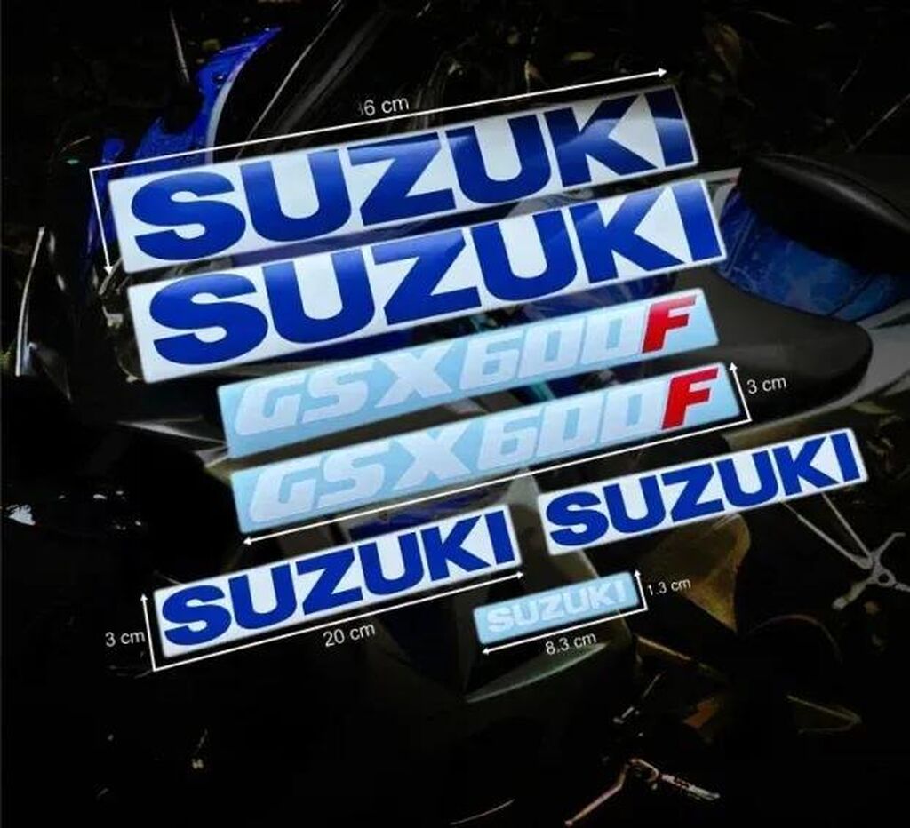 Delovi za motocikle: Suzuki gsx600f nalepnice - nalepnice za motore - 1945 📌 opis: stikeri