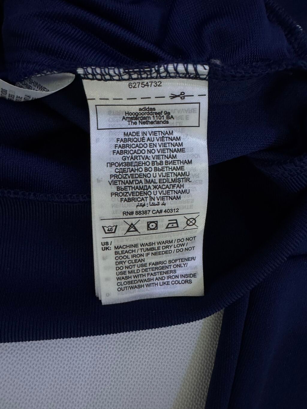 Мужская толстовка, S, Adidas, Новый, цвет - Синий, Самовывоз: фото 4