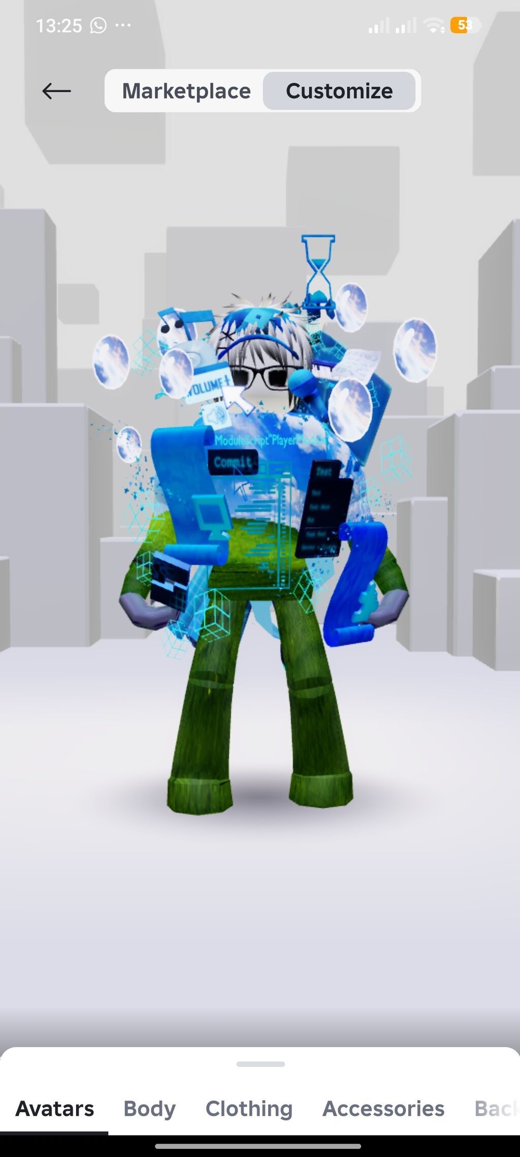Набор цифровых предметов для Roblox - Два готовых аватара: 1) Темный: фото 3