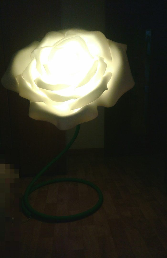 Торшер-Роза из изолона. Цена 2500т.р.. Photo 2