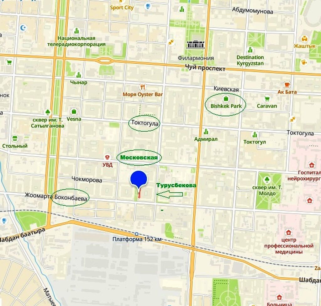 2 комнаты, 48 м², ул. Московская / Манаса (Белинка) Индивидуалка, 3 этаж, Косметический ремонт: фото 4