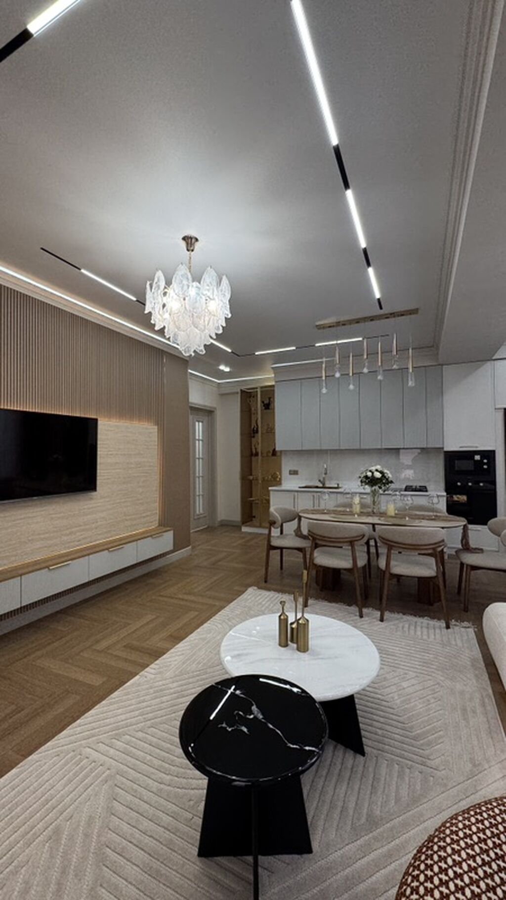 3 комнаты, 80 м², Асанбай мкр Элитка, 10 этаж, Дизайнерский ремонт: фото 2