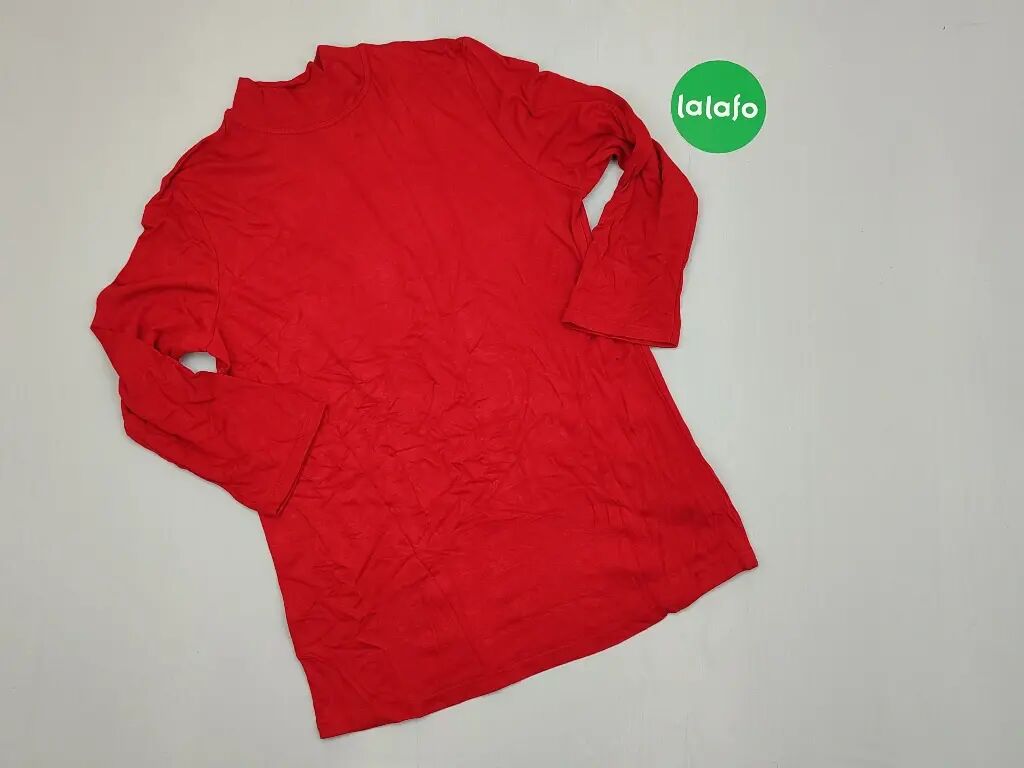 Bluzki: Bluza, S (EU 36), wzór - Jednolity kolor, kolor - Czerwony — 1
