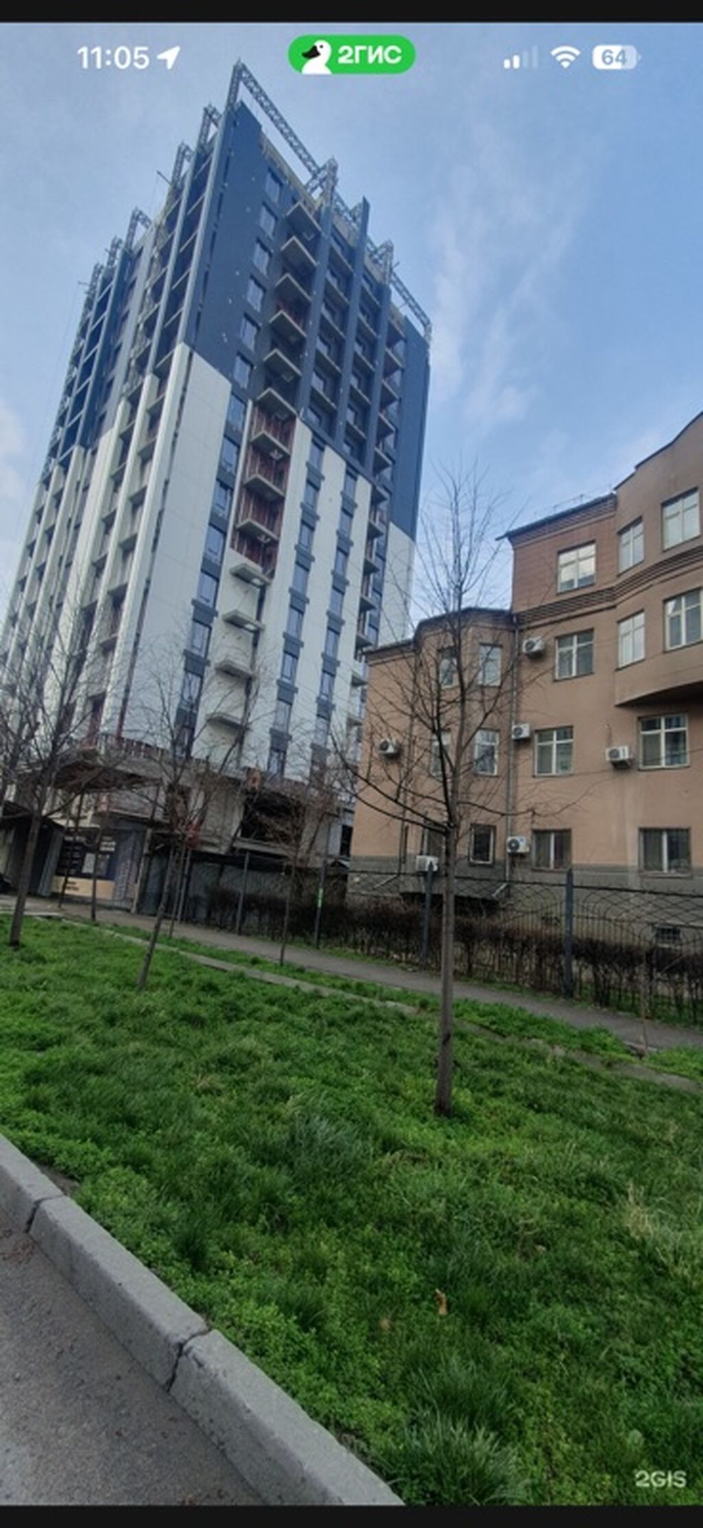 2 комнаты, 86 м², Золотой квадрат 15 этаж, ПСО (под самоотделку): фото 1