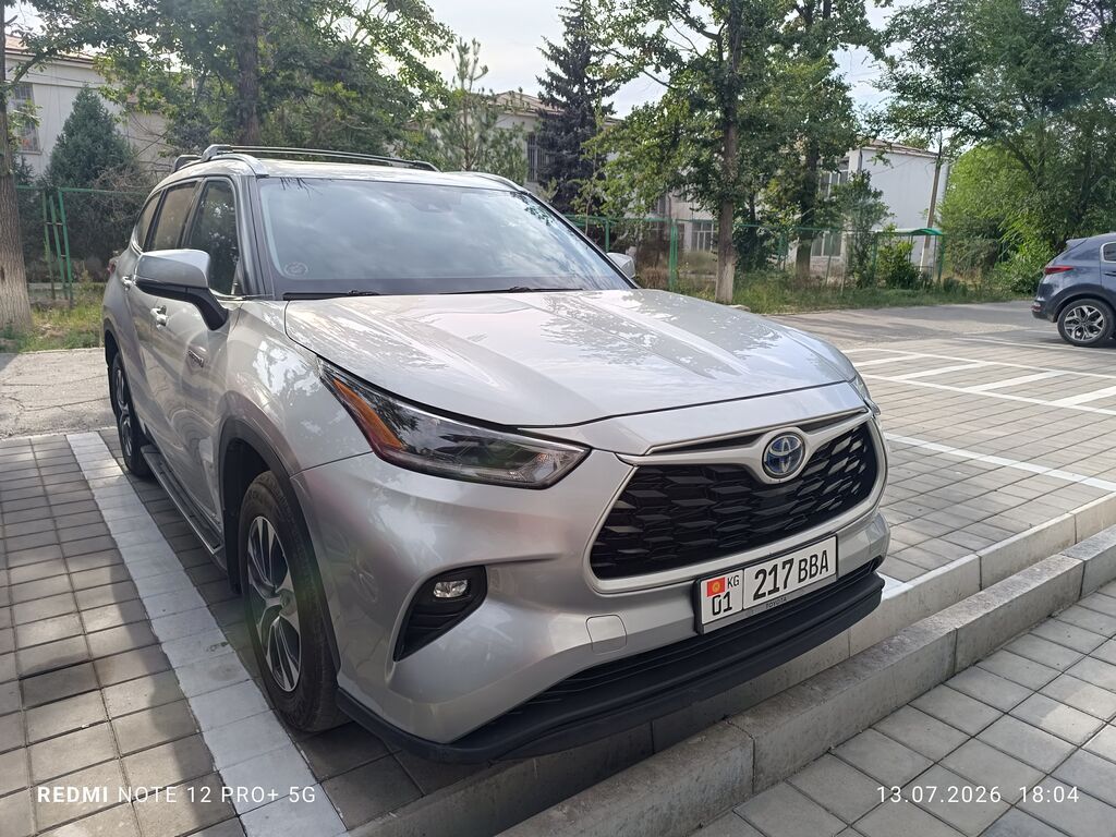 Toyota Highlander: 2021 г., 2.5 л, Автомат, Гибрид, Кроссовер: фото 1