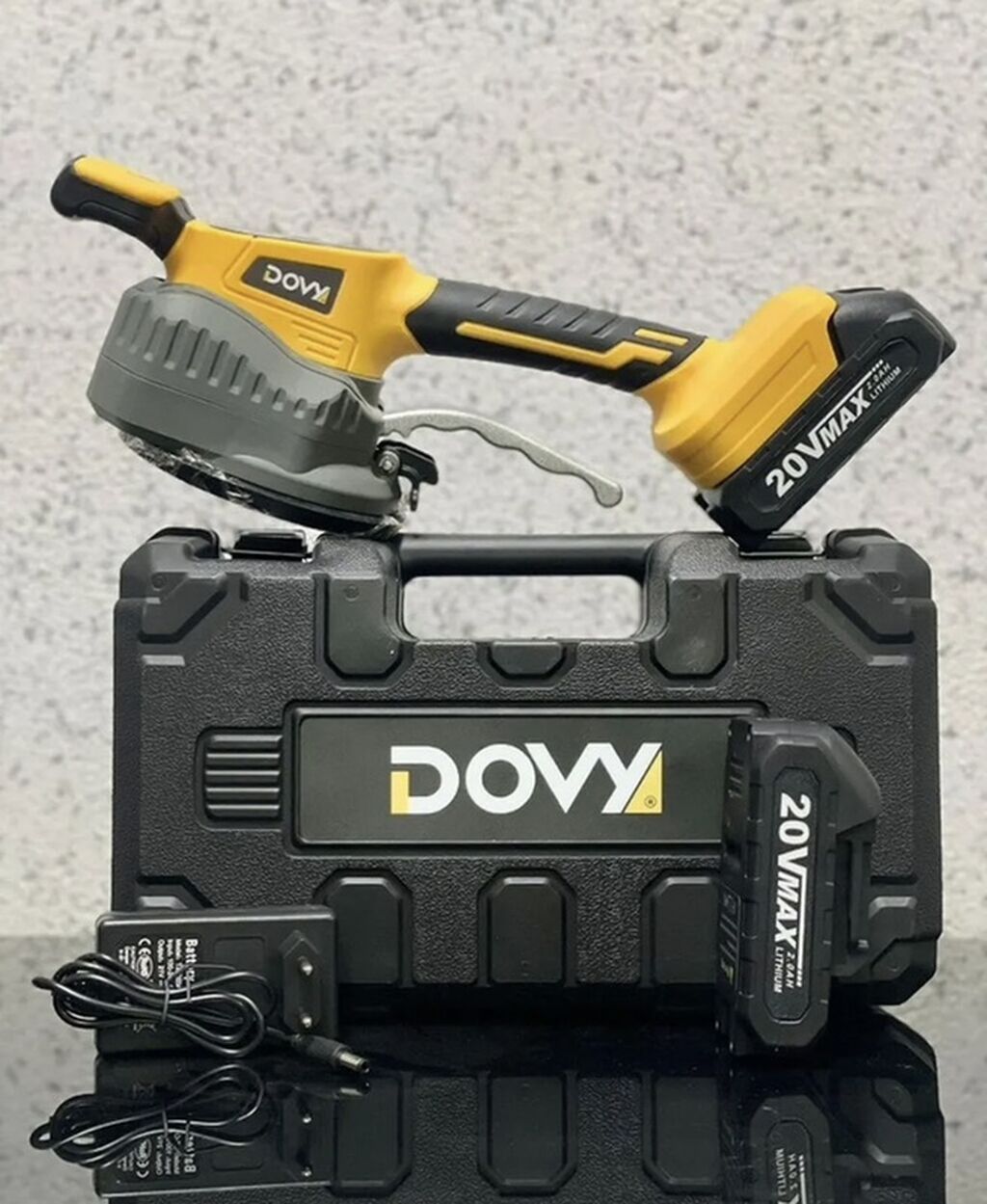 Аккумуляторная виброписоска DOVY 20V MAX Комплектация: - угловая