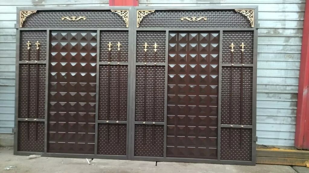Ворота, с доставкой и установкой отличного качества металл из — фото 5