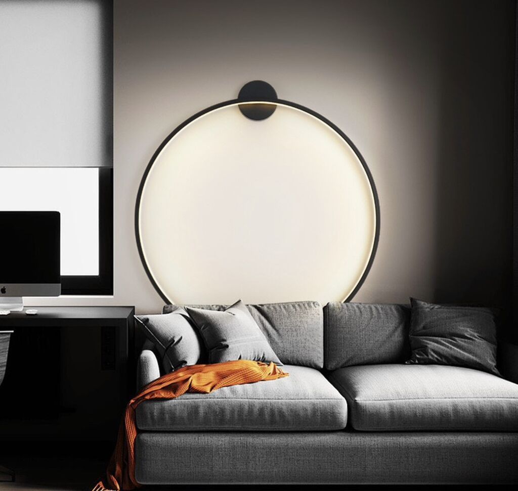 Настенный светильник-кольцо (LED) - Дизайн: минималистичное круговое: фото 1