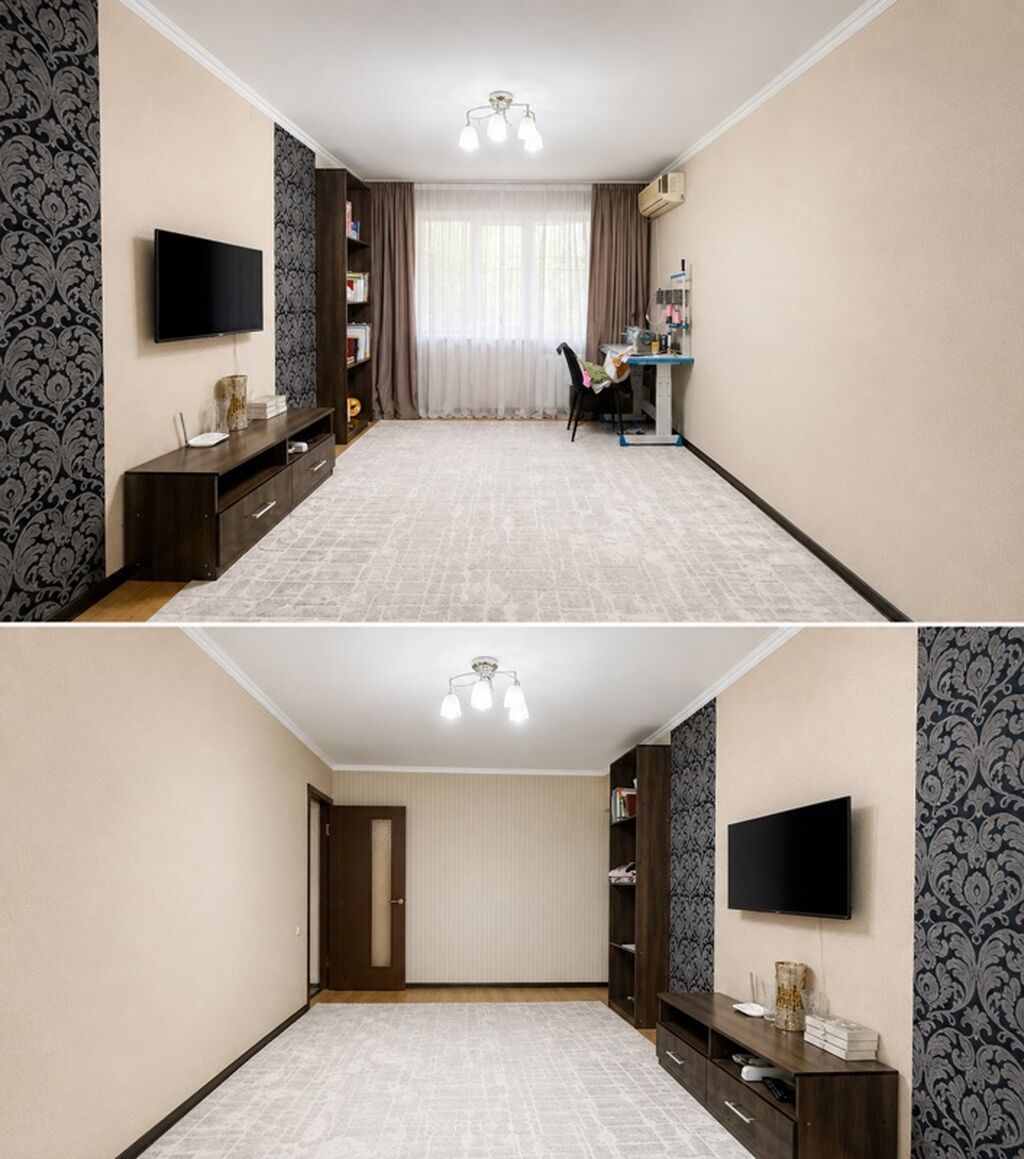 3 комнаты, 58 м², Площадь Победы 104 серия, 1 этаж, Евроремонт: фото 1