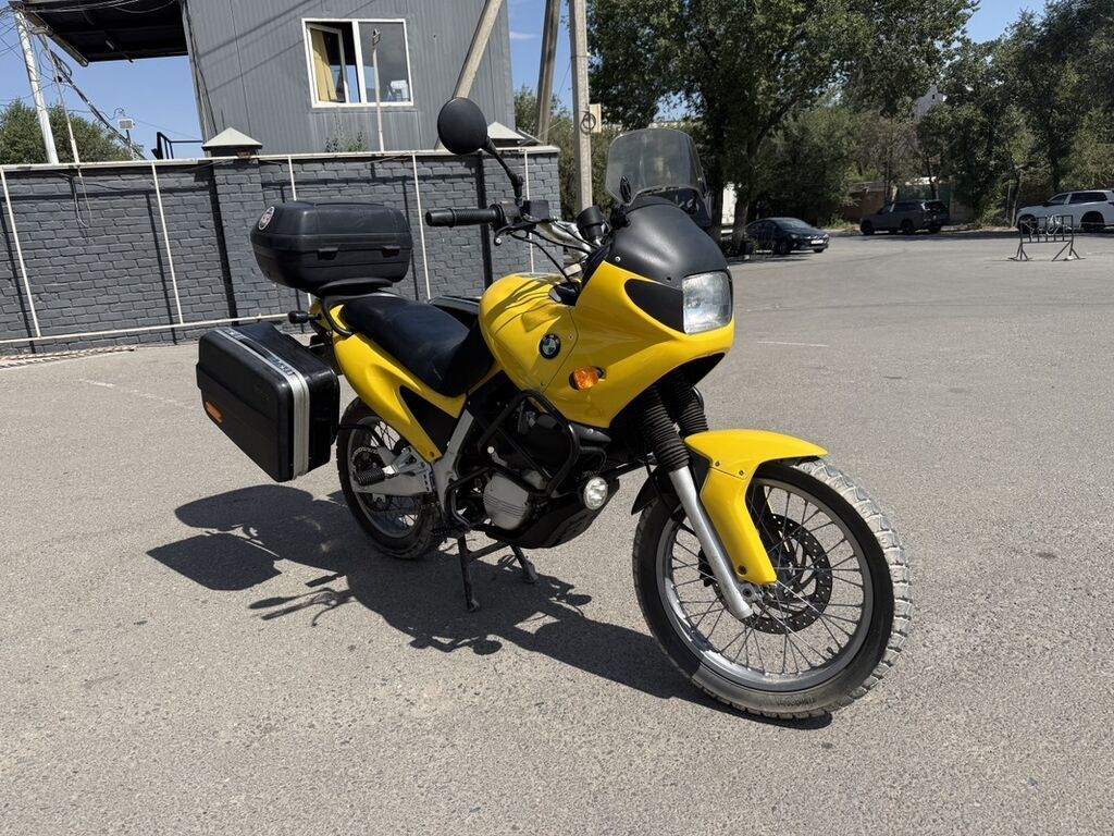 BMW F650 Funduro, жёлтый туристический эндуро. Состояние хорошое сел: фото 2