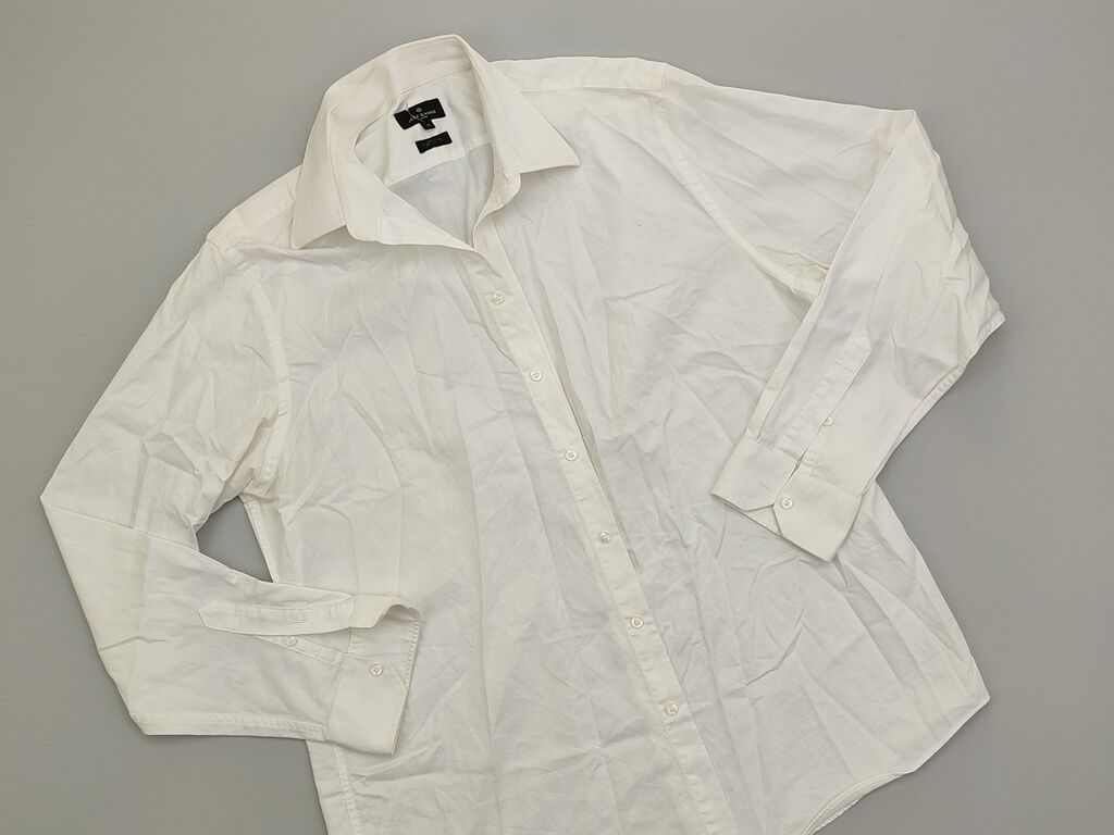 Koszule: Koszulа 2XL (EU 44), stan - Bardzo dobry, wzór - Jednolity kolor, kolor - Biały — 1