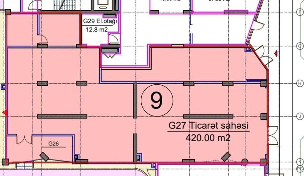 İcarəyə: Ağ şəhərin mərkəzində, premium kompleksin altında 1 mərtəbəli