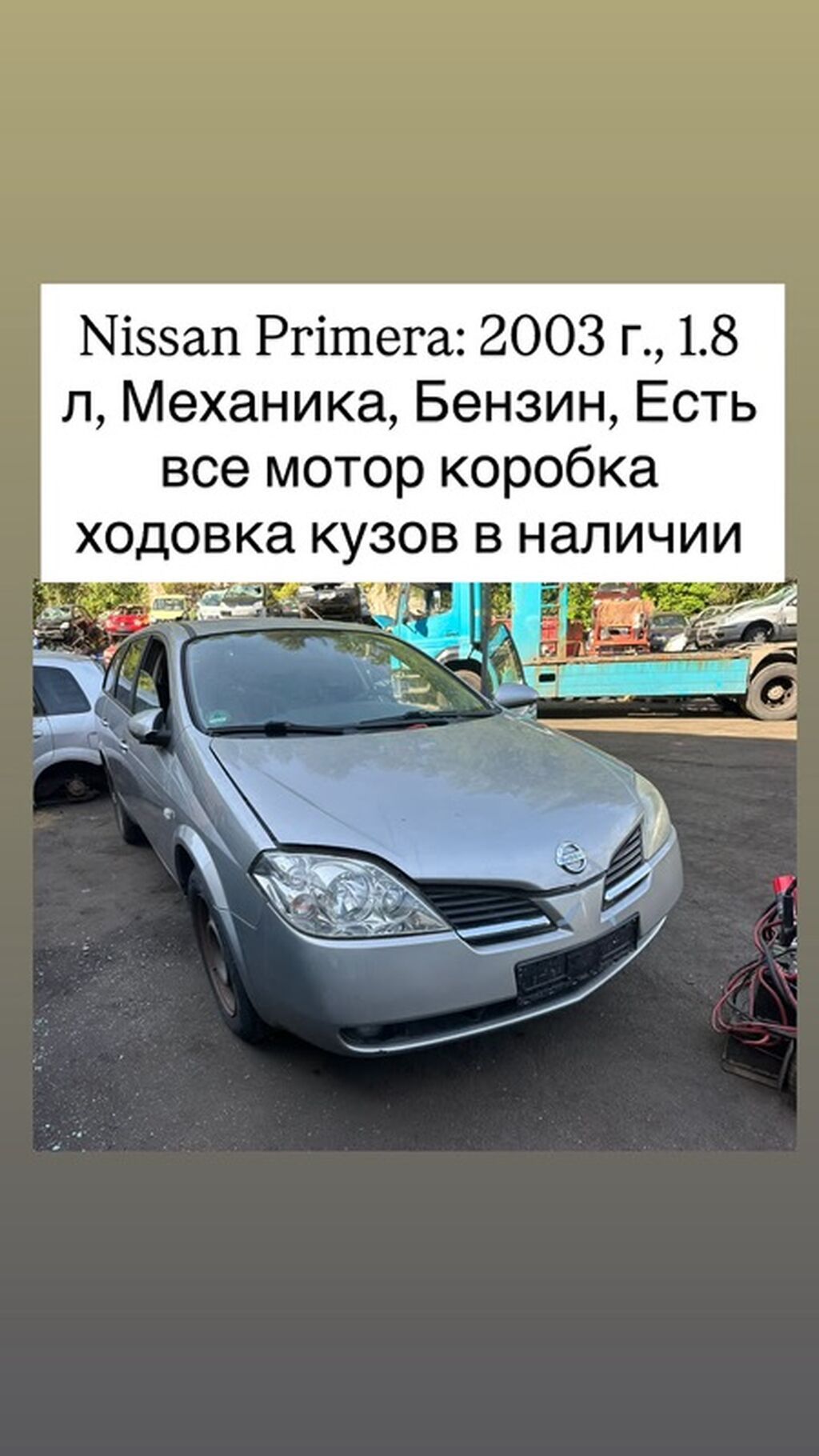 Nissan Primera: 2003 г., 1.8 л, Механика, Бензин, Хэтчбэк
