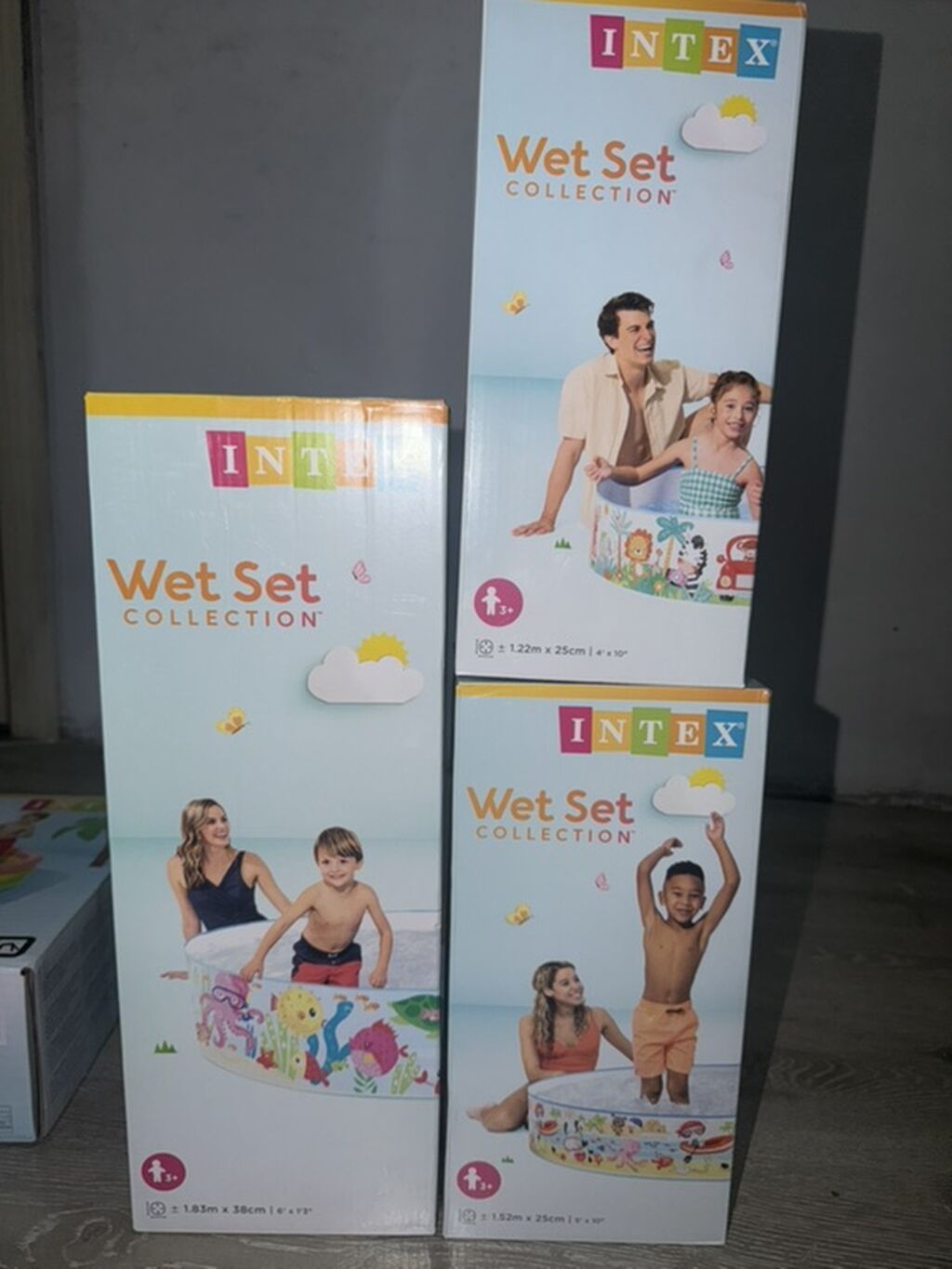 Детские надувные бассейны Intex Wet Set Collection. Особенности: -