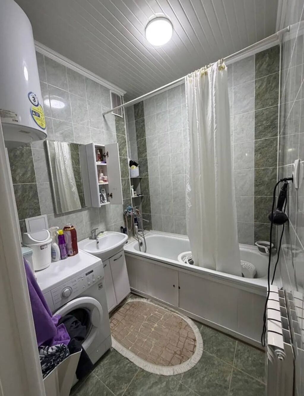 2 комнаты, 67 м², Сары-Челек ж/м 106 серия, 7 этаж, Евроремонт: фото 8