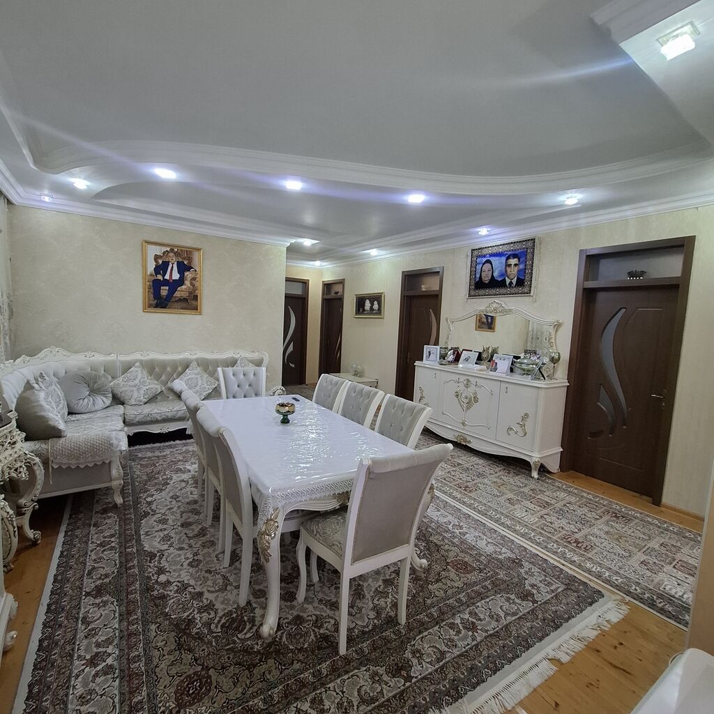 4 otaqlı, 130 kv. m, Yeni təmirli