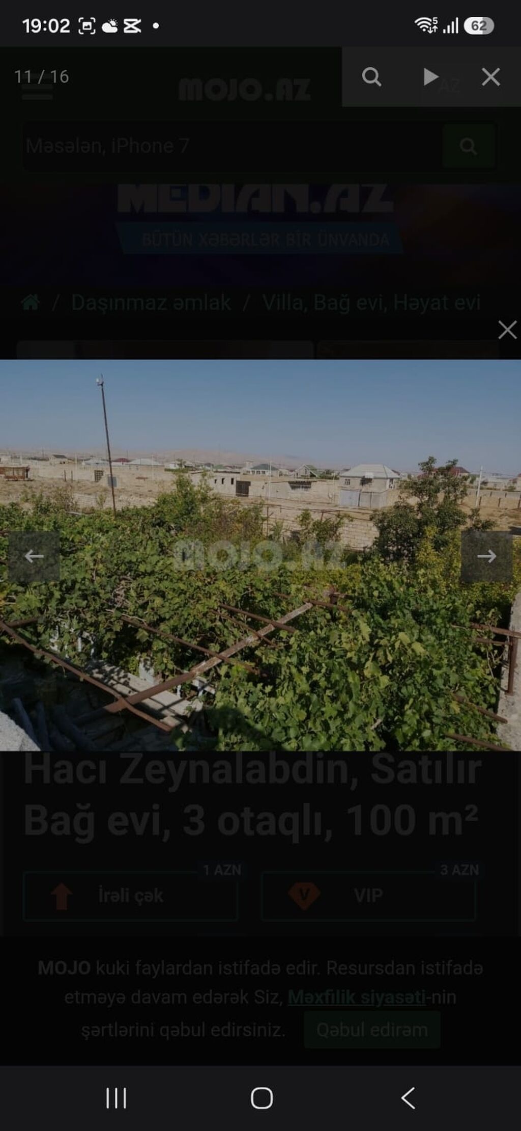 Zeynalabdin Tağıyev, 100 kv. m, 3 otaqlı, Hovuzsuz, Su