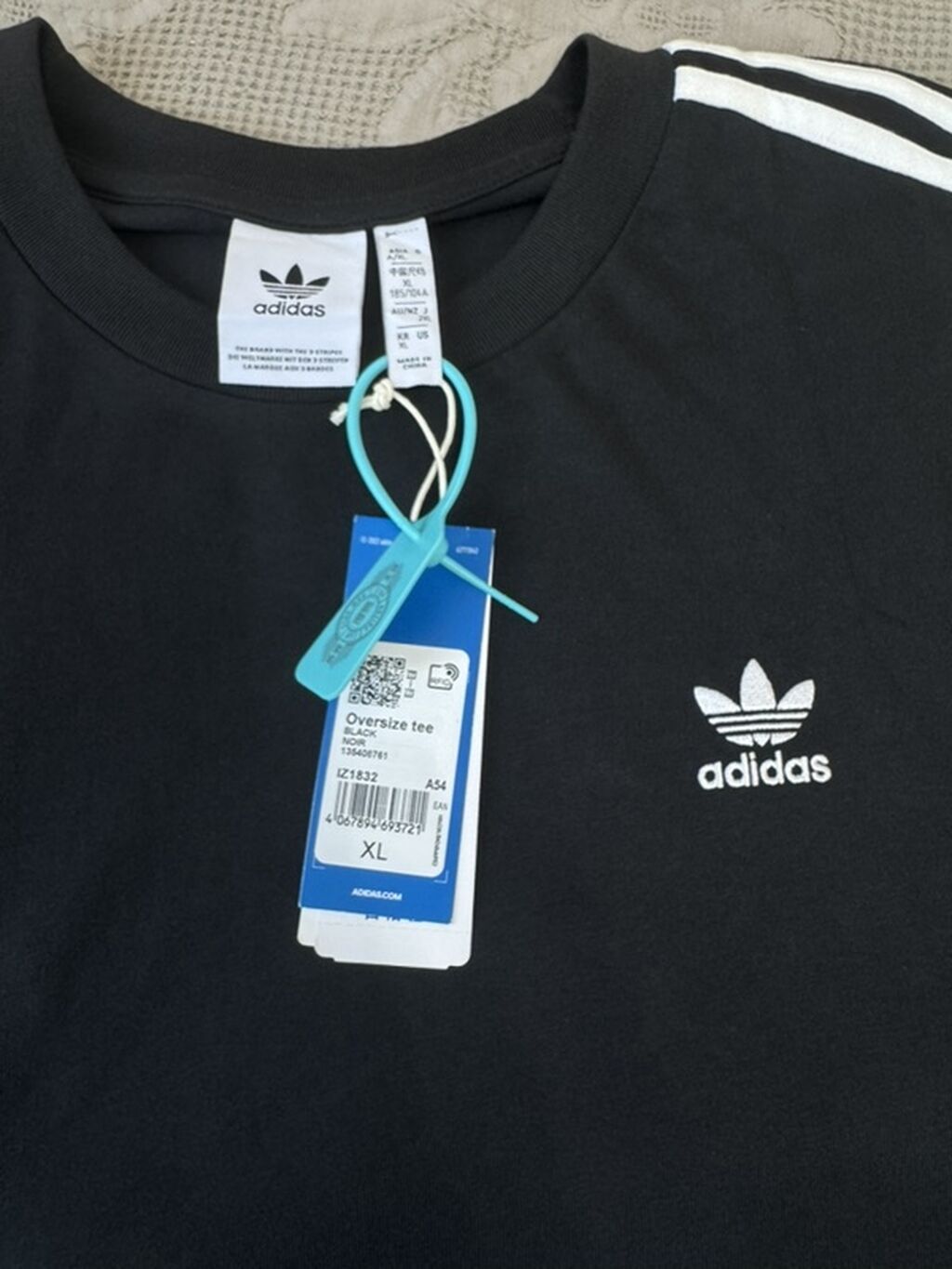 Мужская футболка, XL, Adidas, Новый, цвет - Черный, Платная доставка: фото 3